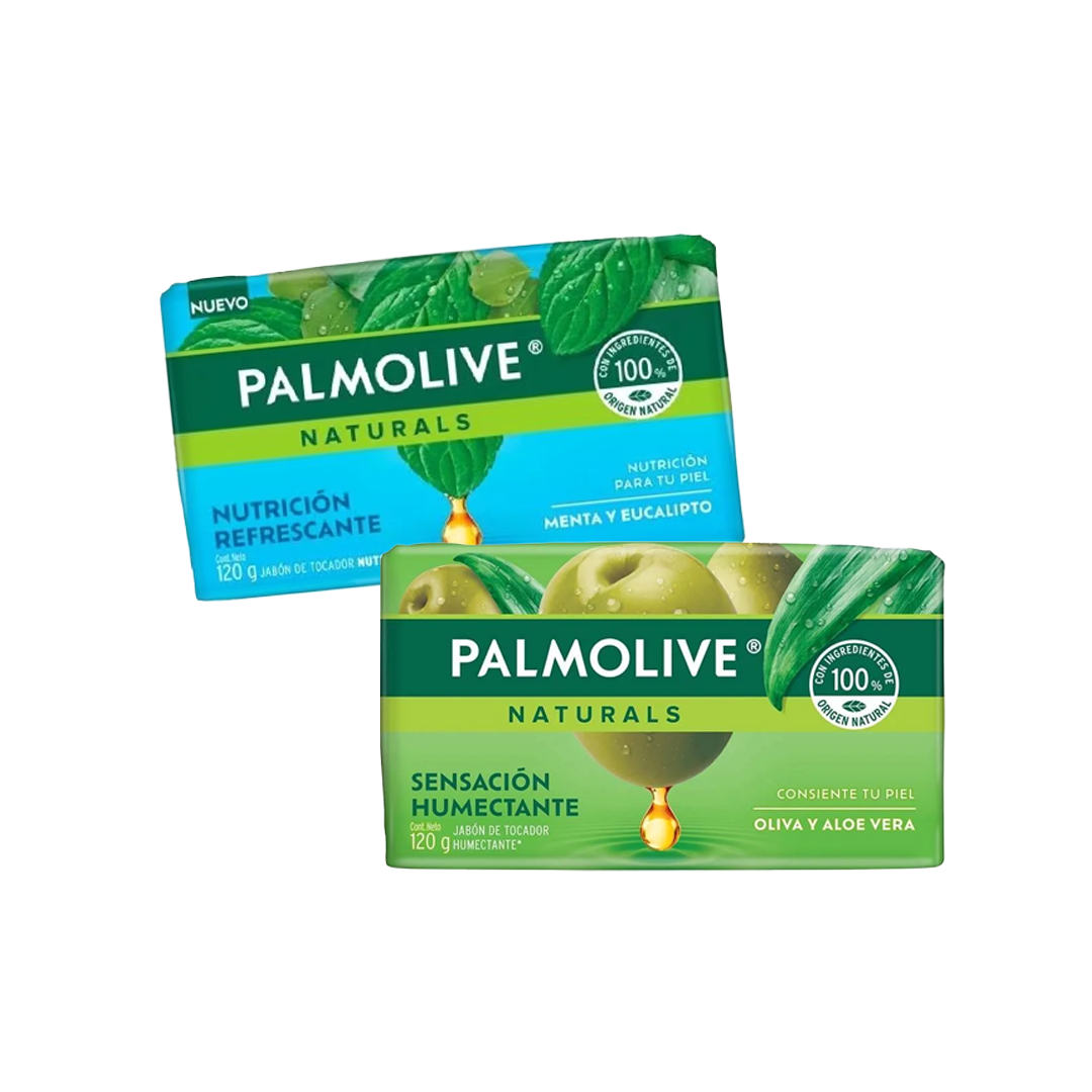 Jabón tocador Palmolive Menta/Aloe 120g